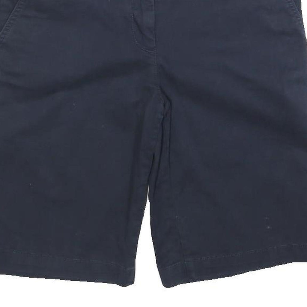 TOMMY HILFIGER Womens Shorts Navy Casual Plain M W30 Lightweight Cotton Blend