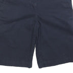 TOMMY HILFIGER Womens Shorts Navy Casual Plain M W30 Lightweight Cotton Blend