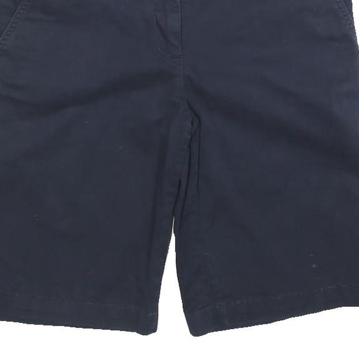 TOMMY HILFIGER Womens Shorts Navy Casual Plain M W30 Lightweight Cotton Blend