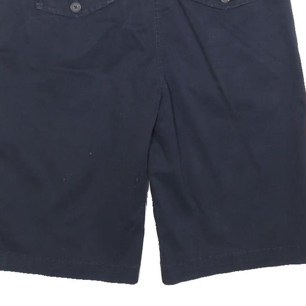 TOMMY HILFIGER Womens Shorts Navy Casual Plain M W30 Lightweight Cotton Blend