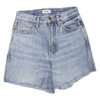 WRANGLER Womens Denim Blue Casual Shorts XS W26 Raw Hem Cotton Blend