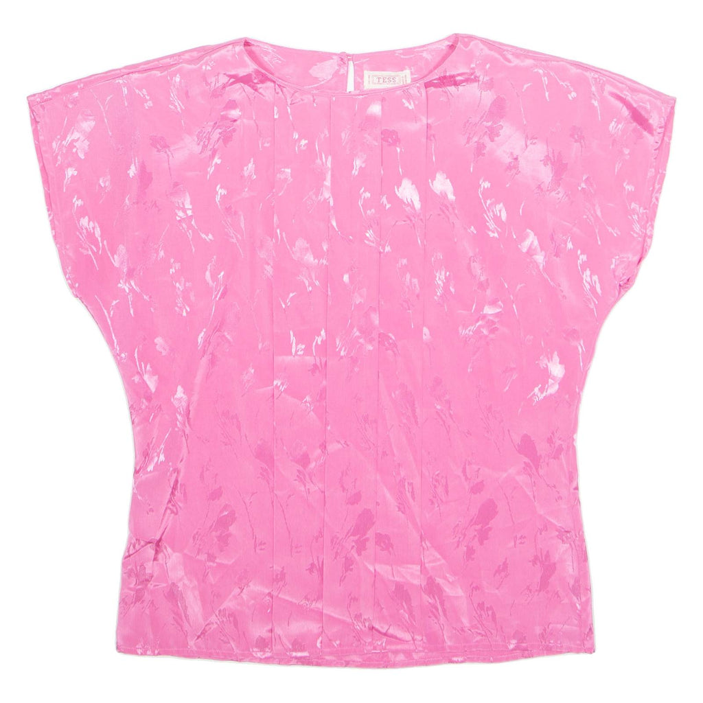 TESS Womens Printed Top Pink Sleeveless Floral M