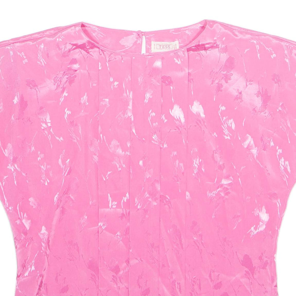 TESS Womens Printed Top Pink Sleeveless Floral M