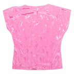 TESS Womens Printed Top Pink Sleeveless Floral M