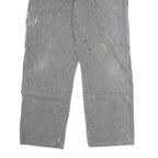 DICKIES Mens Slim Grey Cotton Jeans W38 L29 Workwear Durable Zip Closure