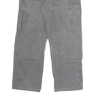 DICKIES Mens Slim Grey Cotton Jeans W38 L29 Workwear Durable Zip Closure