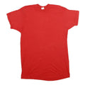 JC PENNEY Mens Red XL Short Sleeve Crew Neck Plain Cotton Blend T-Shirt