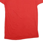 JC PENNEY Mens Red XL Short Sleeve Crew Neck Plain Cotton Blend T-Shirt
