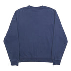 NIKE Mens Blue Crew Neck XS Cotton Blend Pullover Sweatshirt Multiswoosh Print