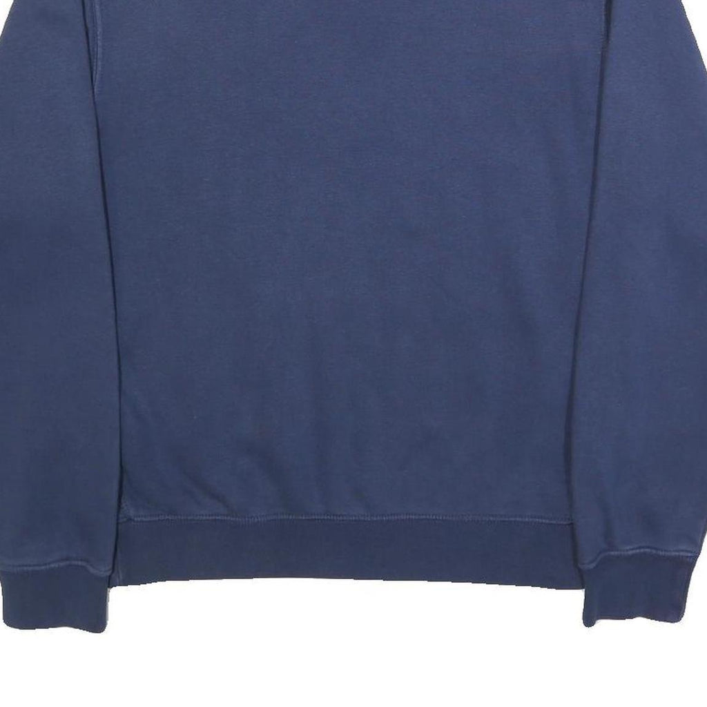 NIKE Mens Blue Crew Neck XS Cotton Blend Pullover Sweatshirt Multiswoosh Print