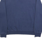 NIKE Mens Blue Crew Neck XS Cotton Blend Pullover Sweatshirt Multiswoosh Print