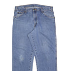 DICKIES Mens Relaxed Blue Denim Jeans W36 L30 Workwear Zip Closure