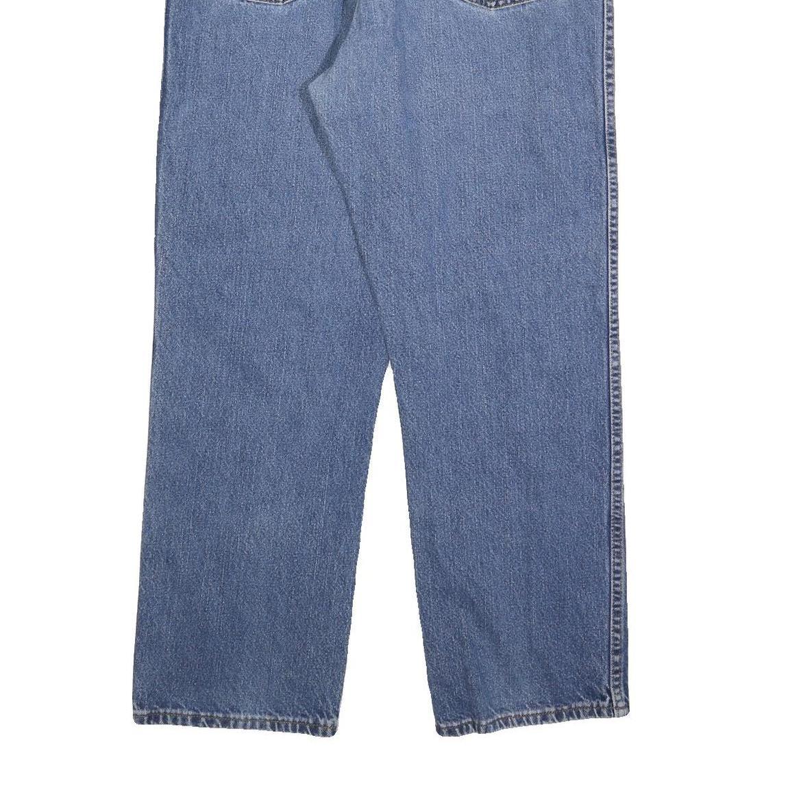 DICKIES Mens Relaxed Blue Denim Jeans W36 L30 Workwear Zip Closure