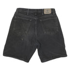 WRANGLER Mens Shorts Black Denim Casual L W34 Vintage Style Cotton Blend