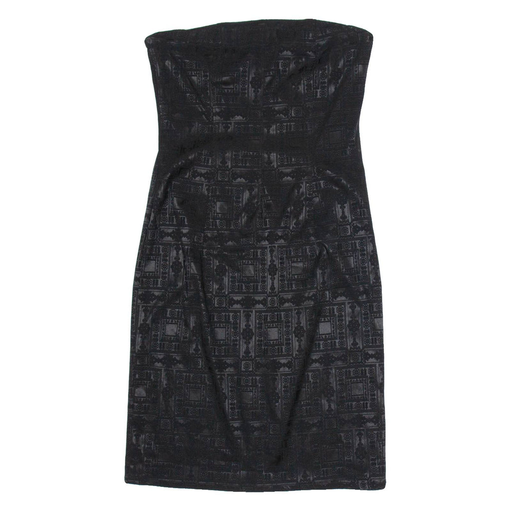 ELLE Womens Slip Dress Black Sleeveless Short L