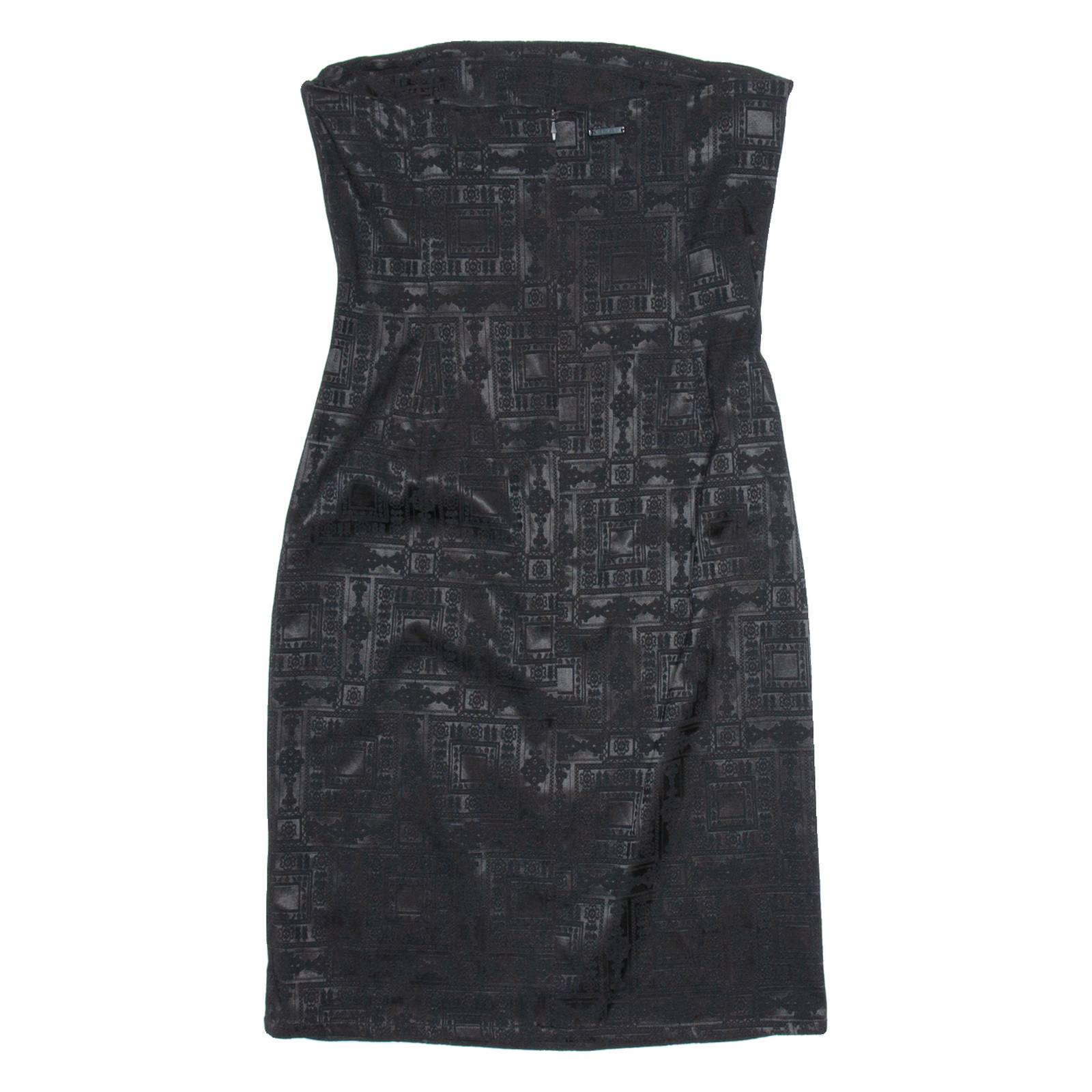 ELLE Womens Slip Dress Black Sleeveless Short L