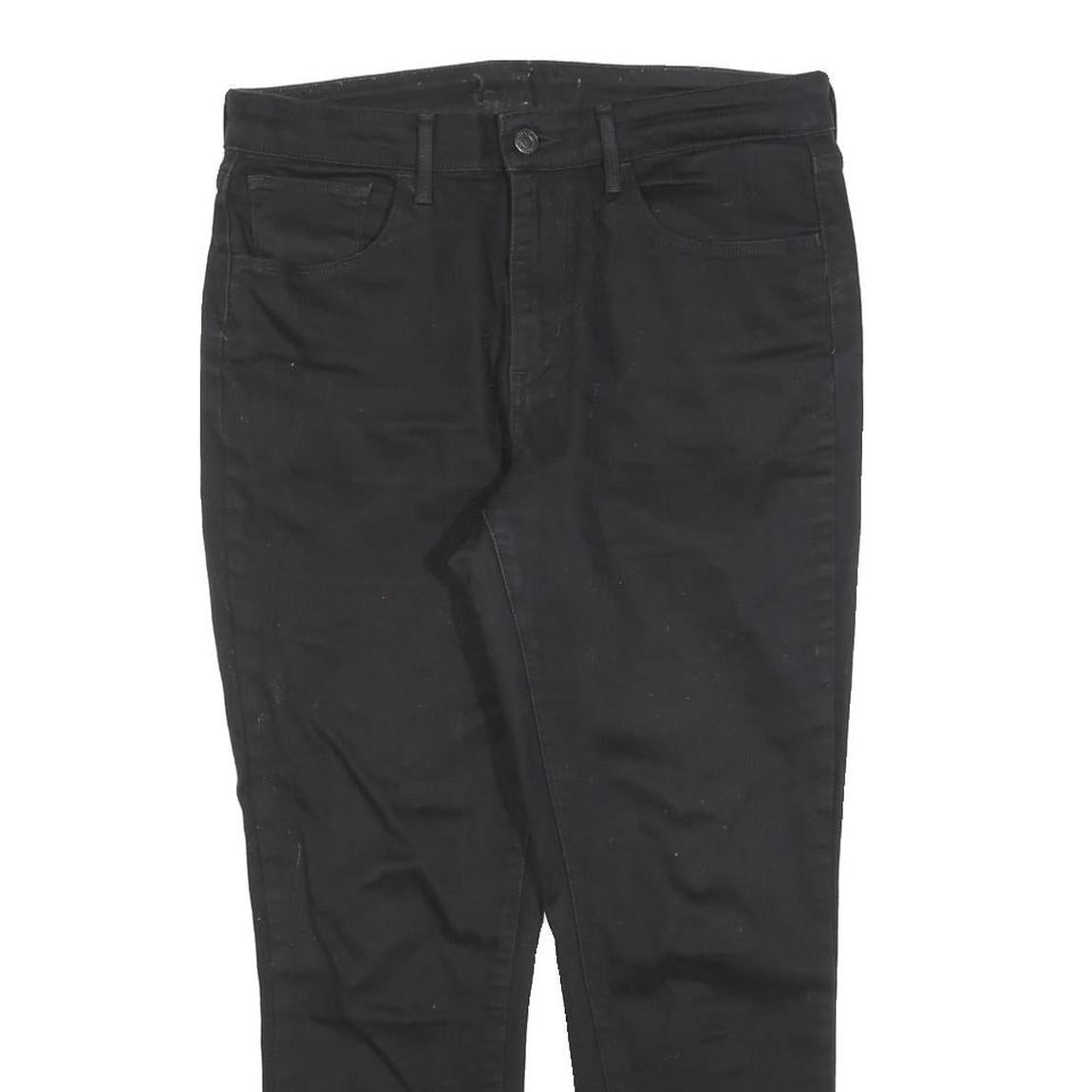 LEVI'S Womens Black Slim Skinny Denim Cotton Blend W30 L25 Slim Fit Jeans