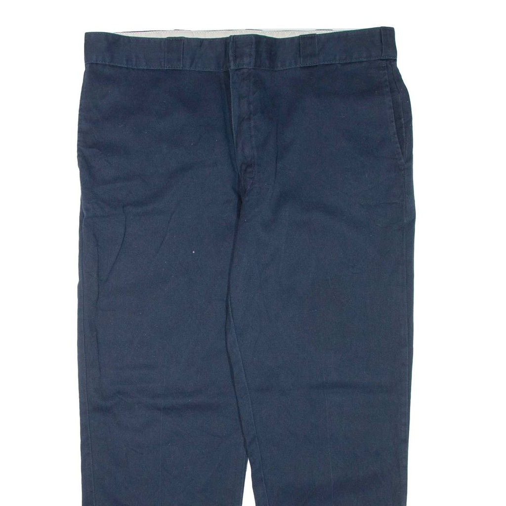 DICKIES Mens Trousers Blue Regular Tapered W40 L30