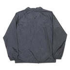 VANS Mens Black Button Polyester Jacket L Woven Classic Coach Retro Casual