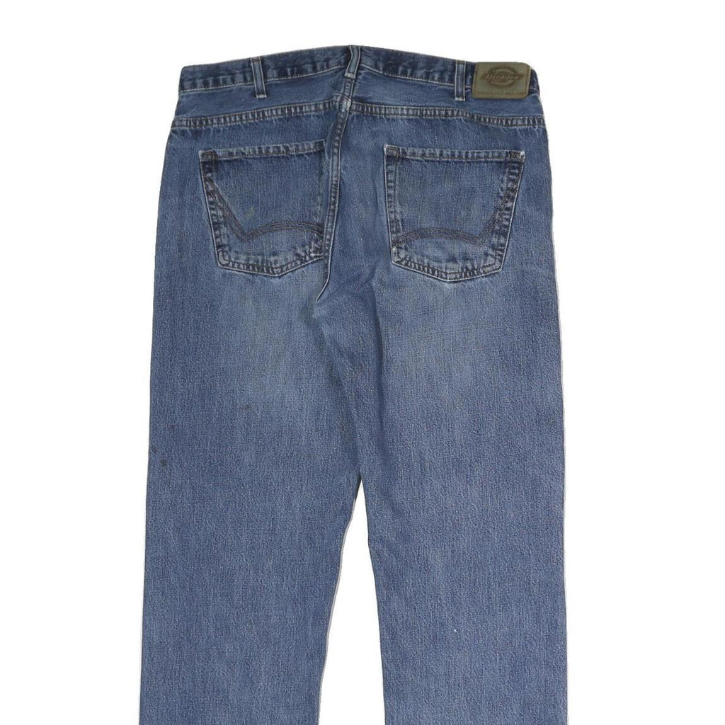 DICKIES Mens Blue Jeans Relaxed Straight Denim Medium W36 L34 Workwear