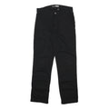 CARHARTT Mens Cotton Blend Black Relaxed Straight Trousers W34 L32 Workwear