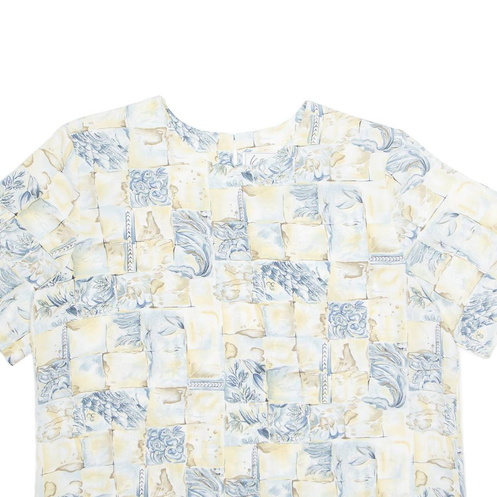 KATHY IKE Womens Printed Top Beige Floral L