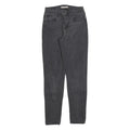 LEVI'S 721 Womens Jeans Black Slim Skinny Denim W28 L32 Classic Style Zip