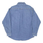LEE Mens Blue Denim Shirt M Button Long Sleeve Casual Workwear Cotton