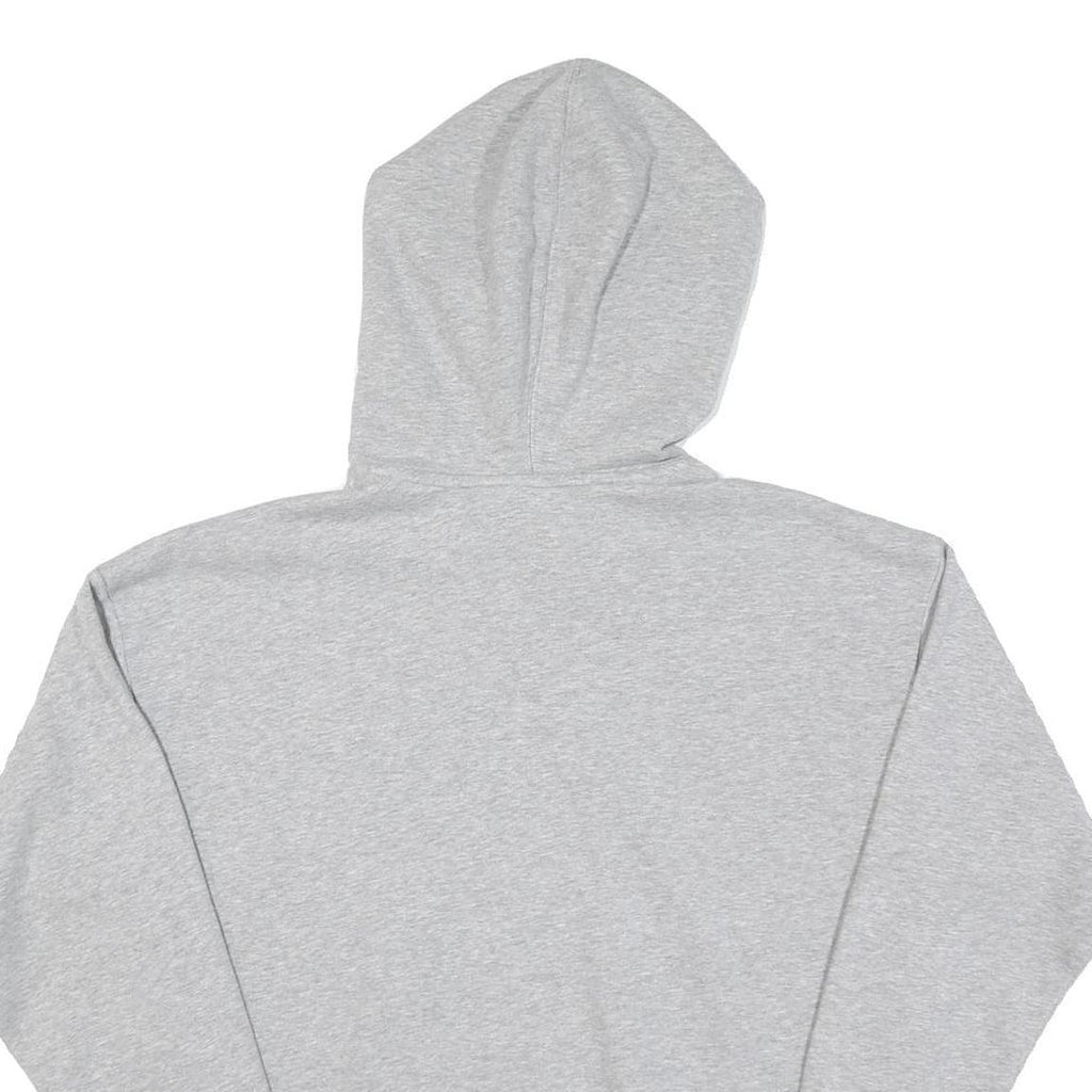 ADIDAS Womens Grey Hoodie UK 10 Cotton Pullover Hooded Sweatshirt