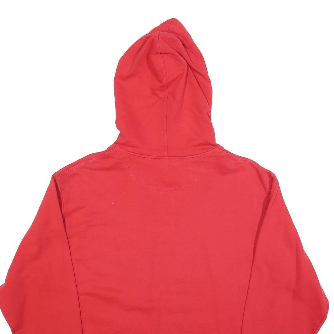 CHAMPION Mens Red Hoodie M Cotton Blend Casual Sportswear Pullover