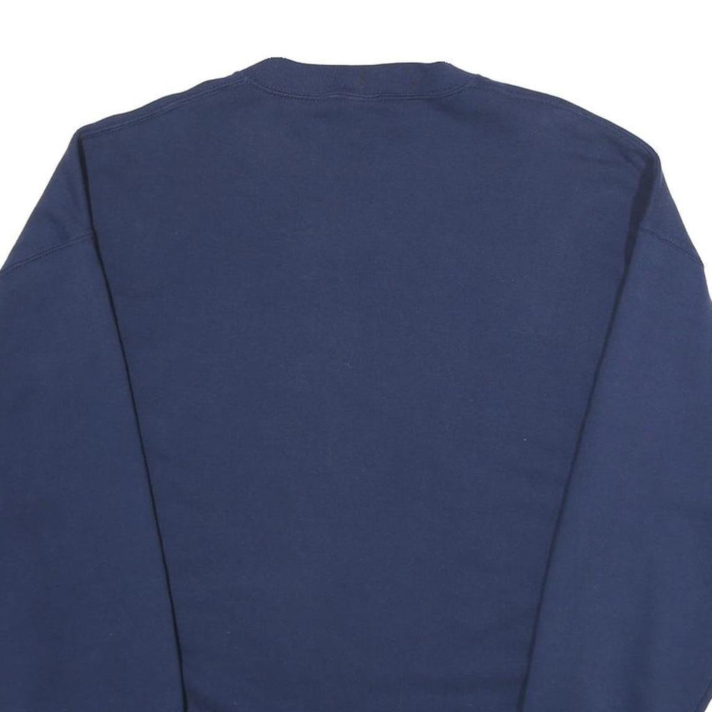 RUSSELL ATHLETIC Mens Navy Blue Cotton Blend Crew Neck 2XL Sweatshirt