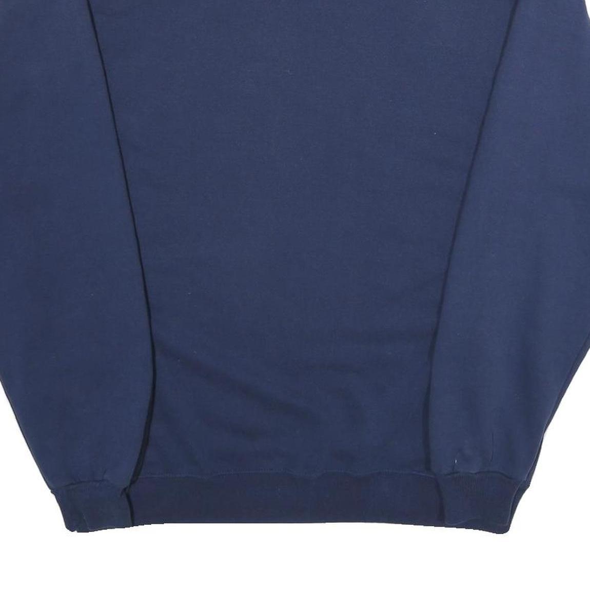 RUSSELL ATHLETIC Mens Navy Blue Cotton Blend Crew Neck 2XL Sweatshirt