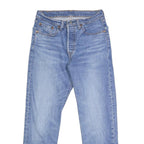LEVI'S 501 Womens Jeans Blue Regular Straight Denim Light W26 L26 Button