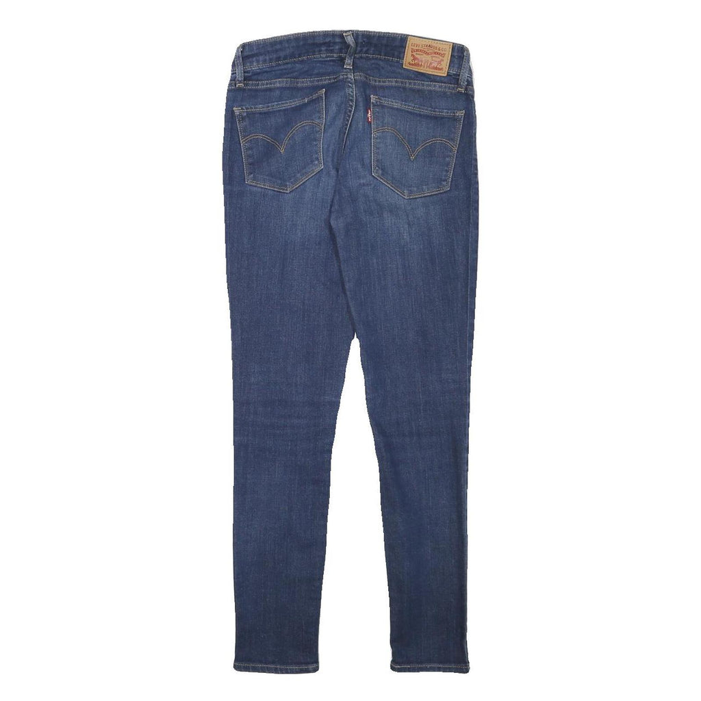LEVI'S 711 Womens Slim Skinny Denim Medium W26 L27 Jeans Zip Cotton Blend