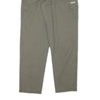 COLUMBIA Mens Relaxed Cotton Blend Khaki Trousers W26 L31 Cargo Zip Closure