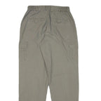 COLUMBIA Mens Relaxed Cotton Blend Khaki Trousers W26 L31 Cargo Zip Closure
