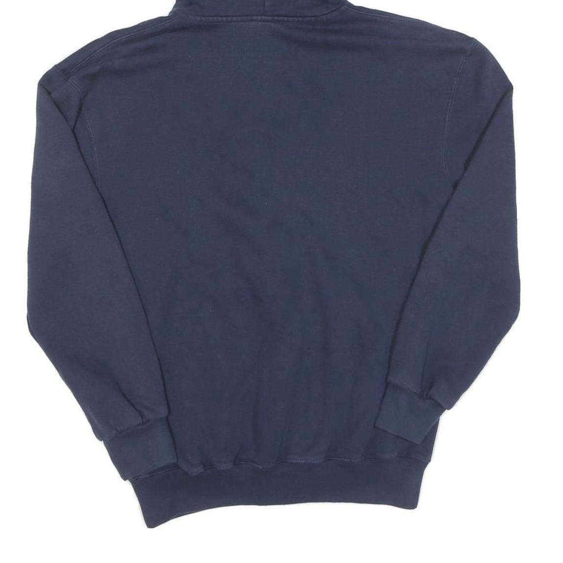 Mens Navy Blue Zipped Hoodie CLHS Logo S Cotton Blend Casual Wear