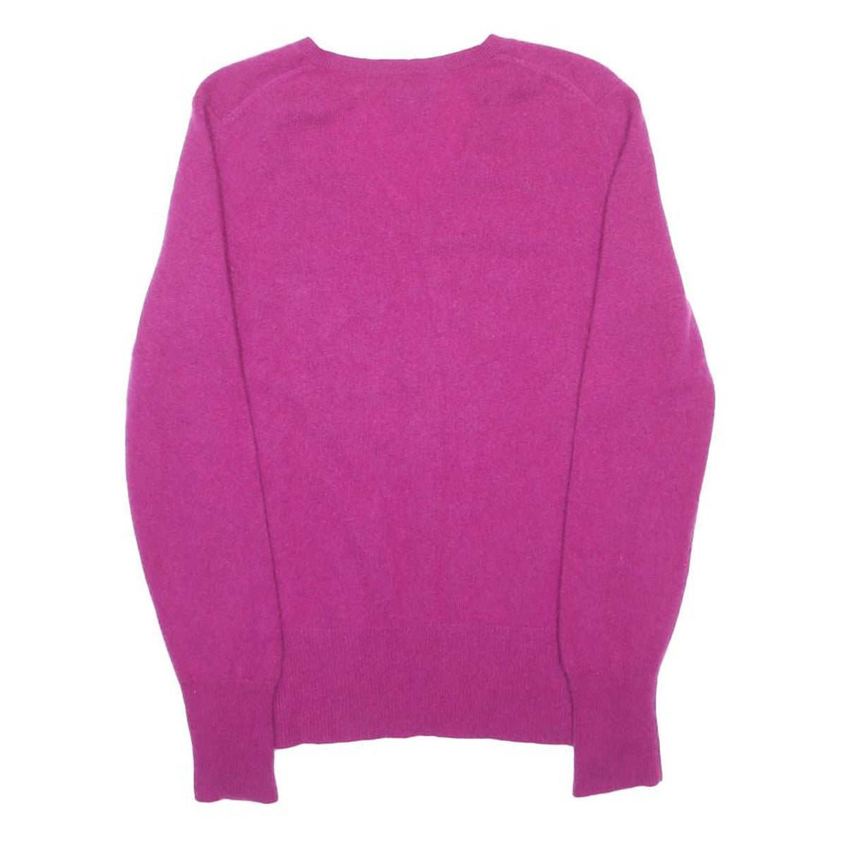 APT 9 Womens Pink Plain Cashmere Patterned V-Neck Basic Knit Jumper M Soft