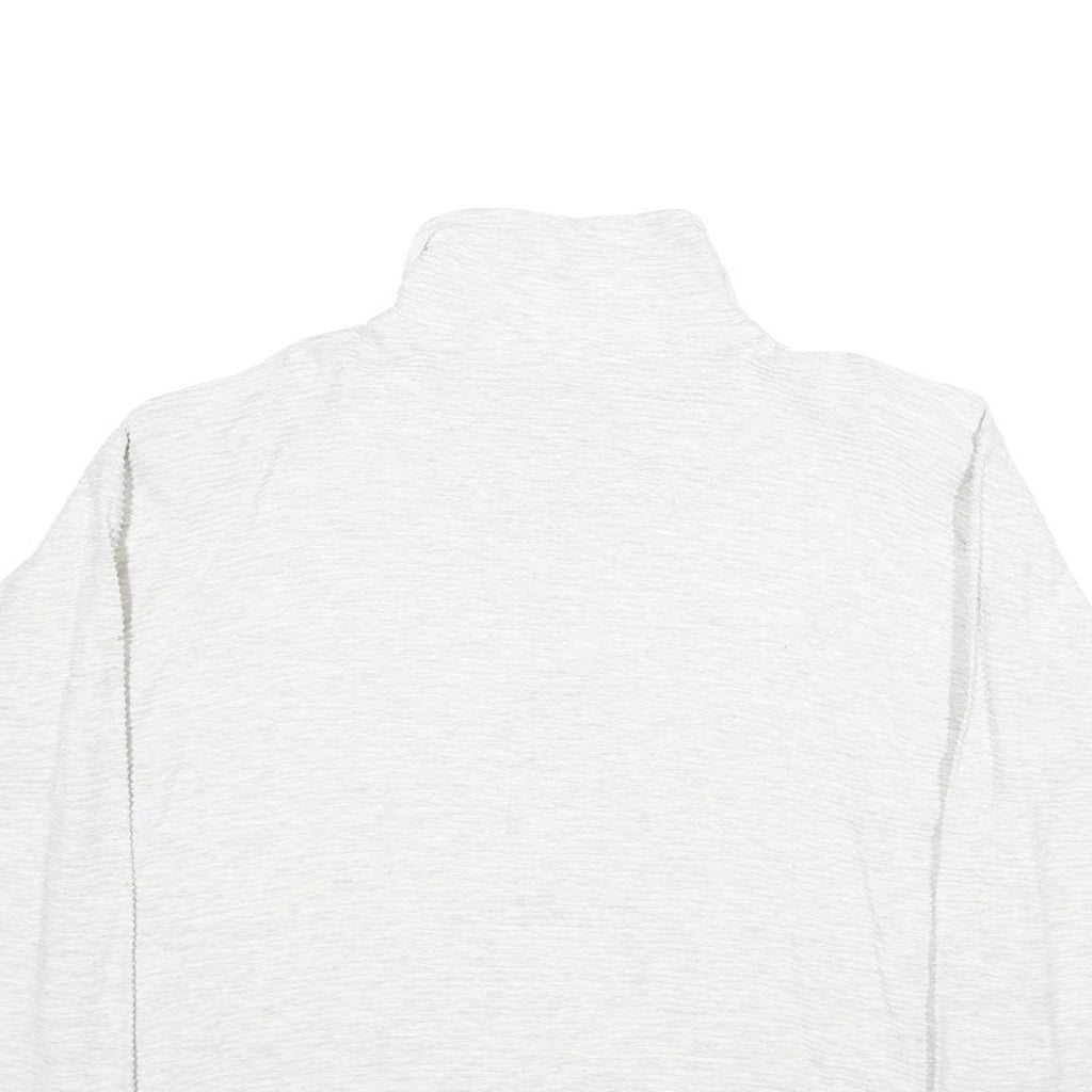 NEWPORT Womens White Bear Embroidered Plain Cotton Pullover Jumper S Casual