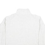 NEWPORT Womens White Bear Embroidered Plain Cotton Pullover Jumper S Casual