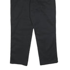 DICKIES Mens Black Cotton Blend Regular Fit Straight Trousers W40 L30 Workwear