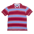 TOMMY HILFIGER Mens Polo Shirt Red Striped XL