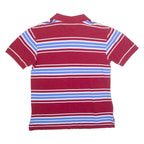 TOMMY HILFIGER Mens Polo Shirt Red Striped XL