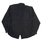 SPENGLER Womens Shirt Black Collared Long Sleeve M
