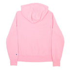 CHAMPION REVERSE WEAVE Womens Pink Hoodie S Embroidered Logo Hooded Sweatshirt