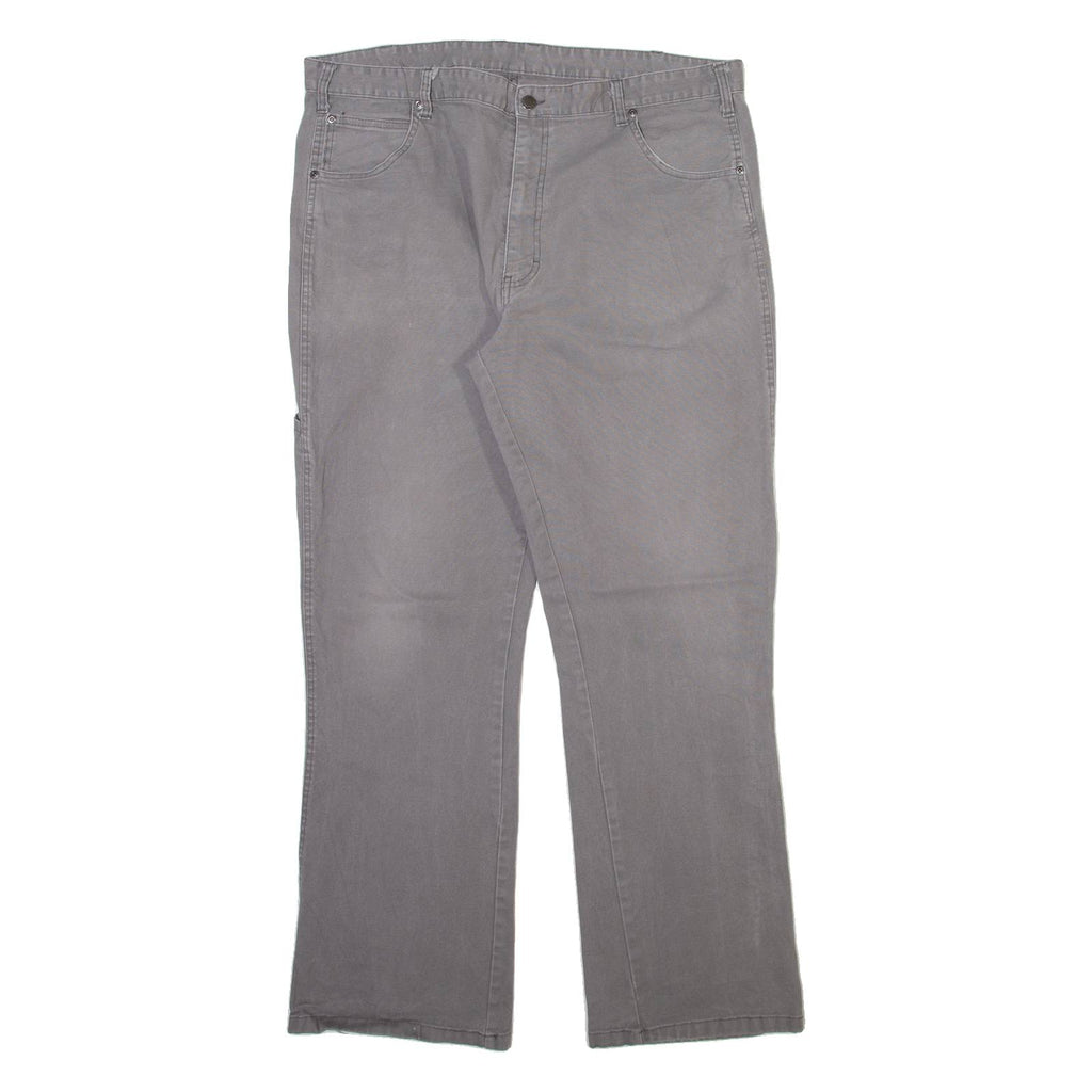 DICKIES Mens Trousers Grey Regular Straight W40 L32