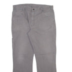 DICKIES Mens Trousers Grey Regular Straight W40 L32