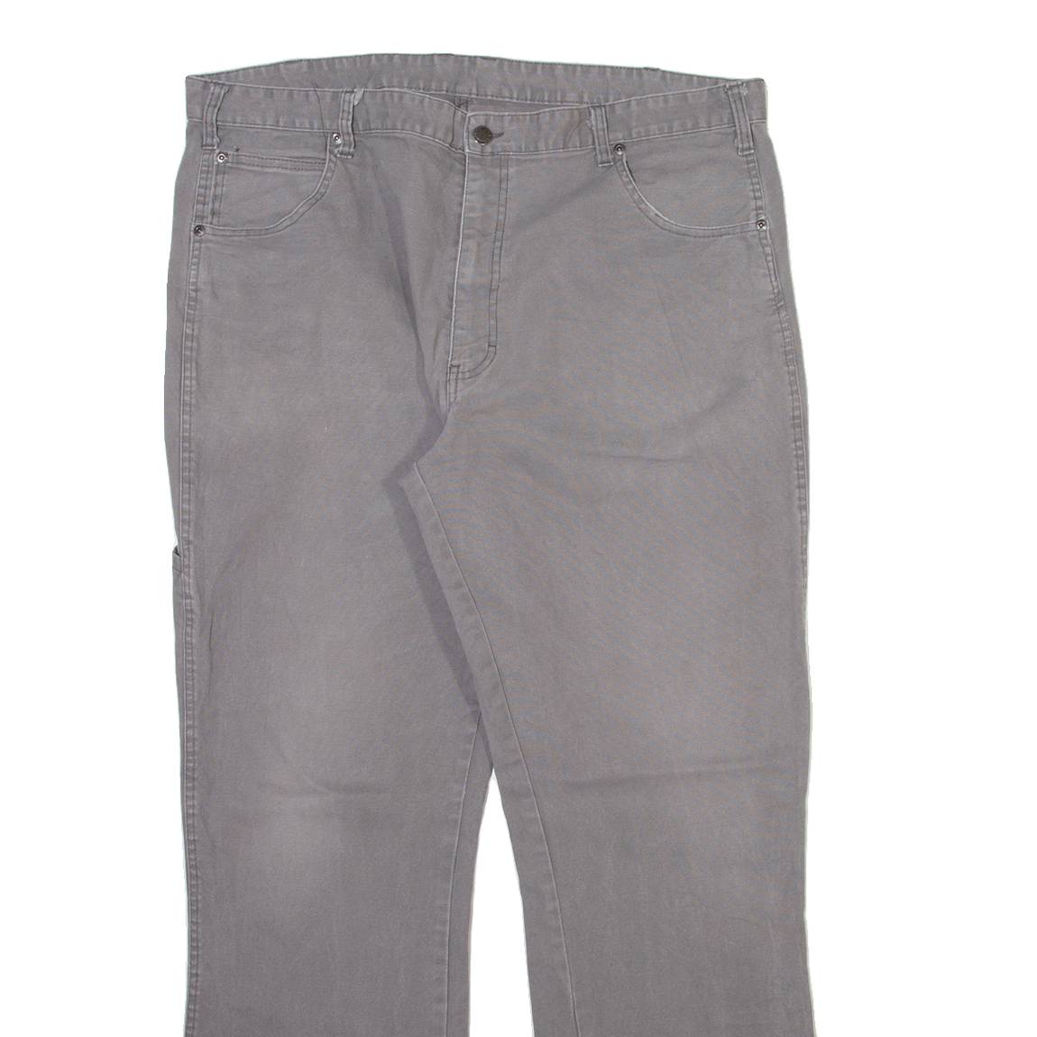 DICKIES Mens Trousers Grey Regular Straight W40 L32