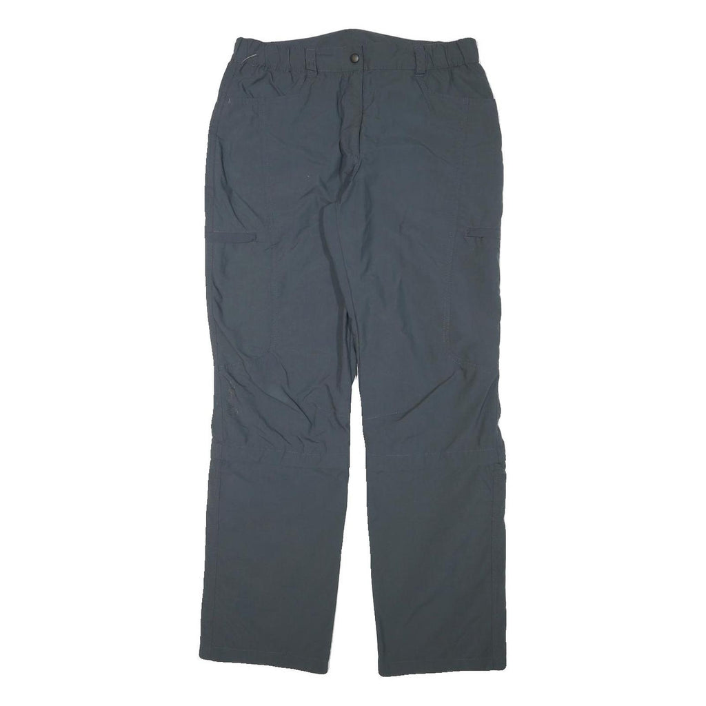 TREVOLUTION Womens Regular Fit Grey Polyester Blend Zip Trousers W31 L31 Outdoor