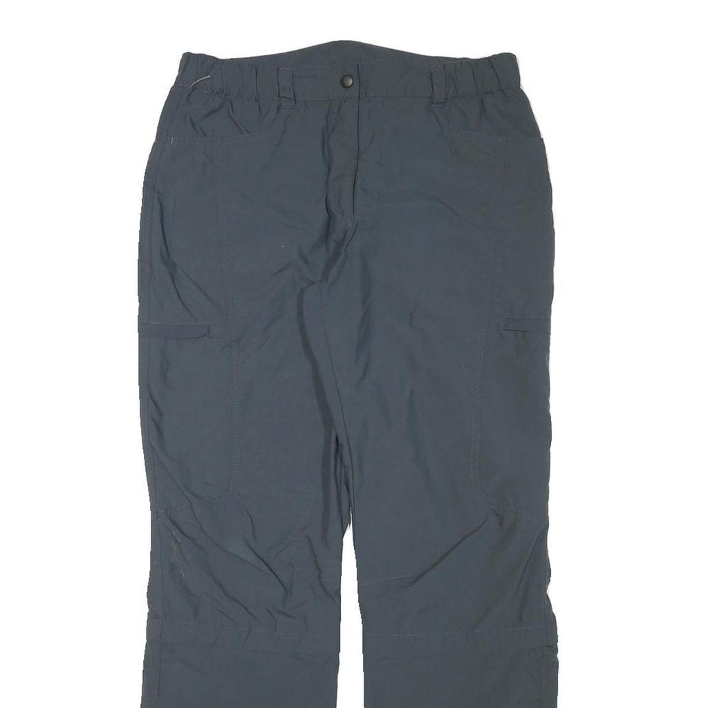 TREVOLUTION Womens Regular Fit Grey Polyester Blend Zip Trousers W31 L31 Outdoor